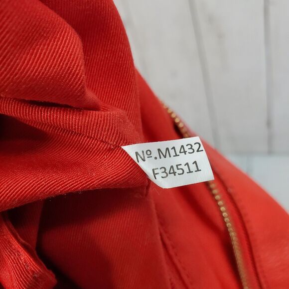 Coach Isabelle Pebbled Leather Hobo CrossBody Tote Purse Scout Burnt Orange READ - Picture 13 of 16